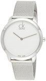  Shop Authentic Calvin Klein Minimal White Dial Silver Mesh Bracelet Watch for Men - K3M2112Y - Luxxuri