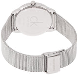  Shop Authentic Calvin Klein Minimalist Black Dial Silver Mesh Bracelet Watch for Men - K3M2112X - Luxxuri