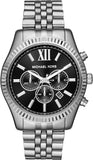  Shop Authentic Michael Kors Lexington Chronograph Black Dial Black Steel Strap Watch For Men - MK8602 - Luxxuri