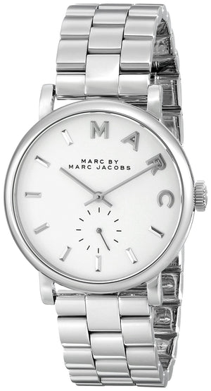  Shop Authentic Marc Jacobs Baker White Dial Silver Steel Strap Watch for Women - MBM3242 - Luxxuri