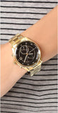 Shop Authentic Michael Kors Blair Quartz Black Dial Gold Steel Strap Watch For Women - MK6497 - Luxxuri