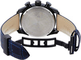  Shop Authentic Versace V-Ray Chronograph Quartz Blue Dial Black Leather Strap Watch For Men - VEDB00418 - Luxxuri