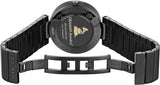  Shop Authentic Gucci Interlocking G Quartz Gold Dial Black Steel Strap Watch For Women - YA133314 - Luxxuri