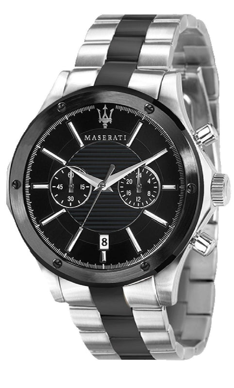  Shop Authentic Maserati Circuito Chronograph Black Dial Two Tone Steel Strap Watch For Men - R8873627003 - Luxxuri