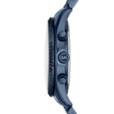  Shop Authentic Michael Kors Lexington Chronograph Blue Dial Blue Steel Strap Watch for Men - MK8480 - Luxxuri