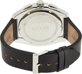  Shop Authentic Hugo Boss Grandmaster Chronograph Black Dial Black Leather Strap Watch for Men - 1513881 - Luxxuri