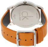 Shop Authentic Calvin Klein City Quartz White Dial Light Brown Leather Strap Watch For Men - K2G21138 - Luxxuri