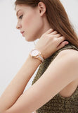  Shop Authentic Michael Kors Channing Quartz Mother of Pearl Pink Dial Two Tone Steel Strap Watch For Women - MK6652 - Luxxuri