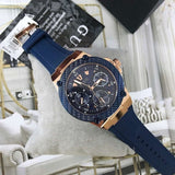  Shop Authentic Guess Zena Blue Dial Blue Silicone Strap Watch For Women - W1094L2 - Luxxuri