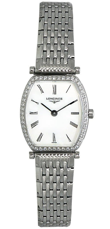  Shop Authentic Longines La Grande Classique de Longines Tonneau 22 Diamond Watch for Women - L4.288.0.11.6 - Luxxuri