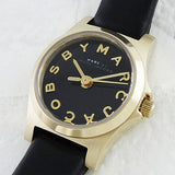  Shop Authentic Marc Jacobs Henry Dinky Black Dial Black Leather Strap Watch for Women - MBM1240 - Luxxuri