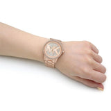  Shop Authentic Michael Kors Ritz Analog Crystals Silver Dial Rose Gold Steel Strap Watch for Women - MK6863 - Luxxuri