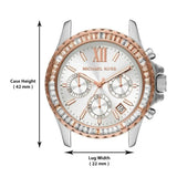  Shop Authentic Michael Kors Everest Chronograph Silver Dial Two Tone Steel Strap Watch For Women - MK6975 - Luxxuri