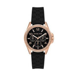  Shop Authentic Michael Kors Mini Pilot Black Dial Black Silicone Strap Watch For Women - MK7373 - Luxxuri