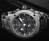  Shop Authentic Burberry Utilitarian Chronograph Black Dial Silver Steel Strap Watch For Men - BU9800 - Luxxuri