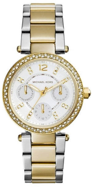  Shop Authentic Michael Kors Parker White Dial Two Tone Steel Strap Watch for Women - MK6055 - Luxxuri