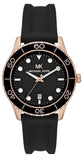  Shop Authentic Michael Kors Runway Quartz Black Dial Black Silicone Strap Watch For Women - MK6852 - Luxxuri
