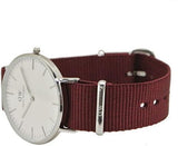  Shop Authentic Daniel Wellington Classic Roselyn White Dial Red NATO Strap Watch For Women - DW00100272 - Luxxuri