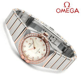  Shop Authentic Omega Constellation Quartz Diamonds Mother of Pearl Dial Two Tone Steel Strap Watch for Women - 131.25.25.60.55.001 - Luxxuri