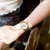  Shop Authentic Calvin Klein Stately White Dial Gold Steel Strap Watch for Women - K3G2362W - Luxxuri
