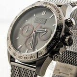  Shop Authentic Hugo Boss Ikon Grey Dial Grey Mesh Bracelet Watch for Men - 1513443 - Luxxuri