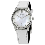  Shop Authentic Gucci G-Timeless Mother of Pearl White Dial White Leather Strap Watch For Women - YA126597 - Luxxuri