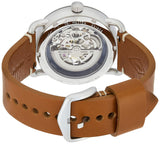  Shop Authentic Fossil Commuter Automatic Skeleton Blue Dial Brown Leather Strap Watch for Men - ME3159 - Luxxuri