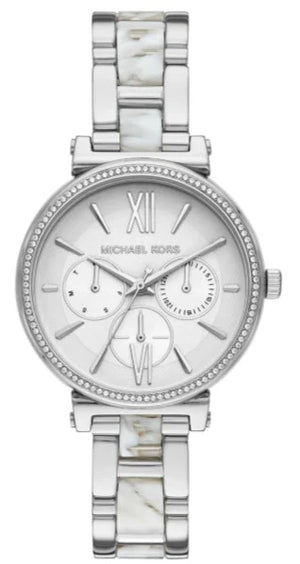  Shop Authentic Michael Kors Sofie Analog White Dial Silver Steel Strap Watch For Women - MK4345 - Luxxuri