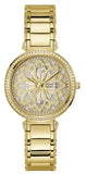  Shop Authentic Guess Lily Quartz Gold Dial Gold Steel Strap Watch For Women - GW0528L2 - Luxxuri