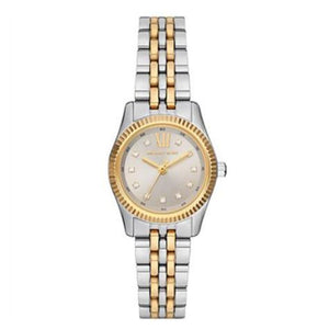  Shop Authentic Michael Kors Lexington Three-Hand Silver Dial Two Tone Steel Strap Watch for Women - MK4815 - Luxxuri