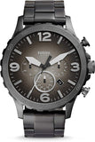 Shop Authentic Fossil Nate Chronograph Gunmetal Dial Grey Steel Strap Watch for Men - JR1437 - Luxxuri