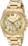  Shop Authentic Michael Kors Brecken Chronograph Gold Dial Gold Steel Strap Watch For Women - MK6366 - Luxxuri