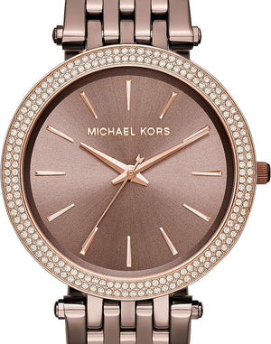  Shop Authentic Michael Kors Darci Quartz Brown Dial Brown Steel Strap Watch For Women - MK3416 - Luxxuri
