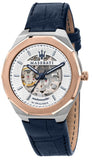  Shop Authentic Maserati Stile Automatic Limited Edition White Dial Blue Leather Strap Watch For Men - R8821142001 - Luxxuri