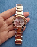  Shop Authentic Guess Sunray Multifunction Crystals Silver Dial Two Tone Steel Strap Watch For Women - GW0616L3 - Luxxuri