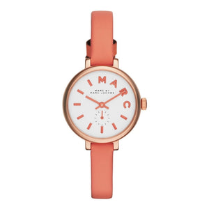  Shop Authentic Marc Jacobs Sally White Dial Orange Leather Strap Watch for Women - MBM1355 - Luxxuri