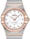  Shop Authentic Omega Constellation Quartz Diamonds Mother of Pearl Dial Two Tone Steel Strap Watch for Women - 131.25.25.60.55.001 - Luxxuri