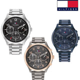  Shop Authentic Tommy Hilfiger Asher Chronograph Blue Dial Blue Steel Strap Watch For Men - 1791853 - Luxxuri