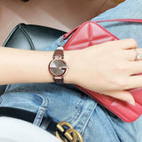  Shop Authentic Gucci G Interlocking Brown Dial Brown Leather Strap Watch For Women - YA133504 - Luxxuri