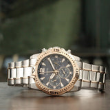  Shop Authentic Guess Commander Chronograph Black Dial Two Tone Steel Strap Watch for Men - GW0056G4 - Luxxuri