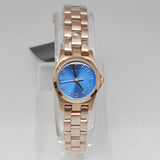  Shop Authentic Marc Jacobs Henry Dinky Blue Dial Rose Gold Steel Strap Watch for Women - MBM3204 - Luxxuri