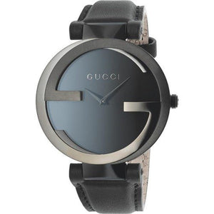  Shop Authentic Gucci Interlocking G Black Dial Watch For Women - YA133302 - Luxxuri