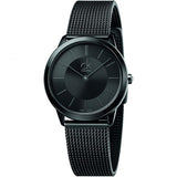  Shop Authentic Calvin Klein Minimal Black Dial Black Mesh Bracelet Watch for Men - K3M224B1 - Luxxuri