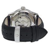  Shop Authentic Bulova BVA Classic Automatic Silver Dial Black Leather Strap Watch for Men - 96A135 - Luxxuri