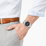  Shop Authentic Movado Series 800 Chronograph Black Dial Silver Steel Strap Watch For Men - 2600110 - Luxxuri