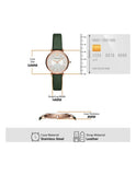  Shop Authentic Emporio Armani Pro Planet Analog Silver Dial Green Leather Strap Watch For Women - AR11517 - Luxxuri
