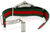  Shop Authentic Gucci Dive White Dial Red & Green Nylon Strap Watch For Men - YA136207 - Luxxuri