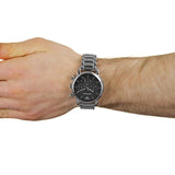  Shop Authentic Emporio Armani Chronograph Black Dial Silver Steel Strap Watch For Men - AR1853 - Luxxuri