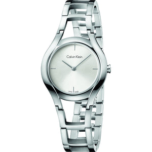  Shop Authentic Calvin Klein Class White Dial Silver Steel Strap Watch for Women - K6R23126 - Luxxuri