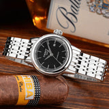  Shop Authentic Tissot Carson Automatic Black Dial Silver Steel Strap Watch For Women - T085.207.11.051.00 - Luxxuri